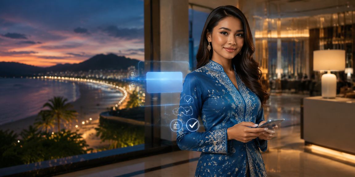 Pengguna VIP Penang dalam baju kurung menikmati bonus eksklusif selepas mendaftar akaun soju88